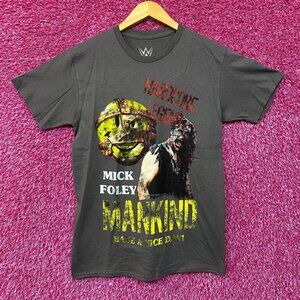 WWE Mick Foley Mankind Have A Nice Day T-Shirt Small